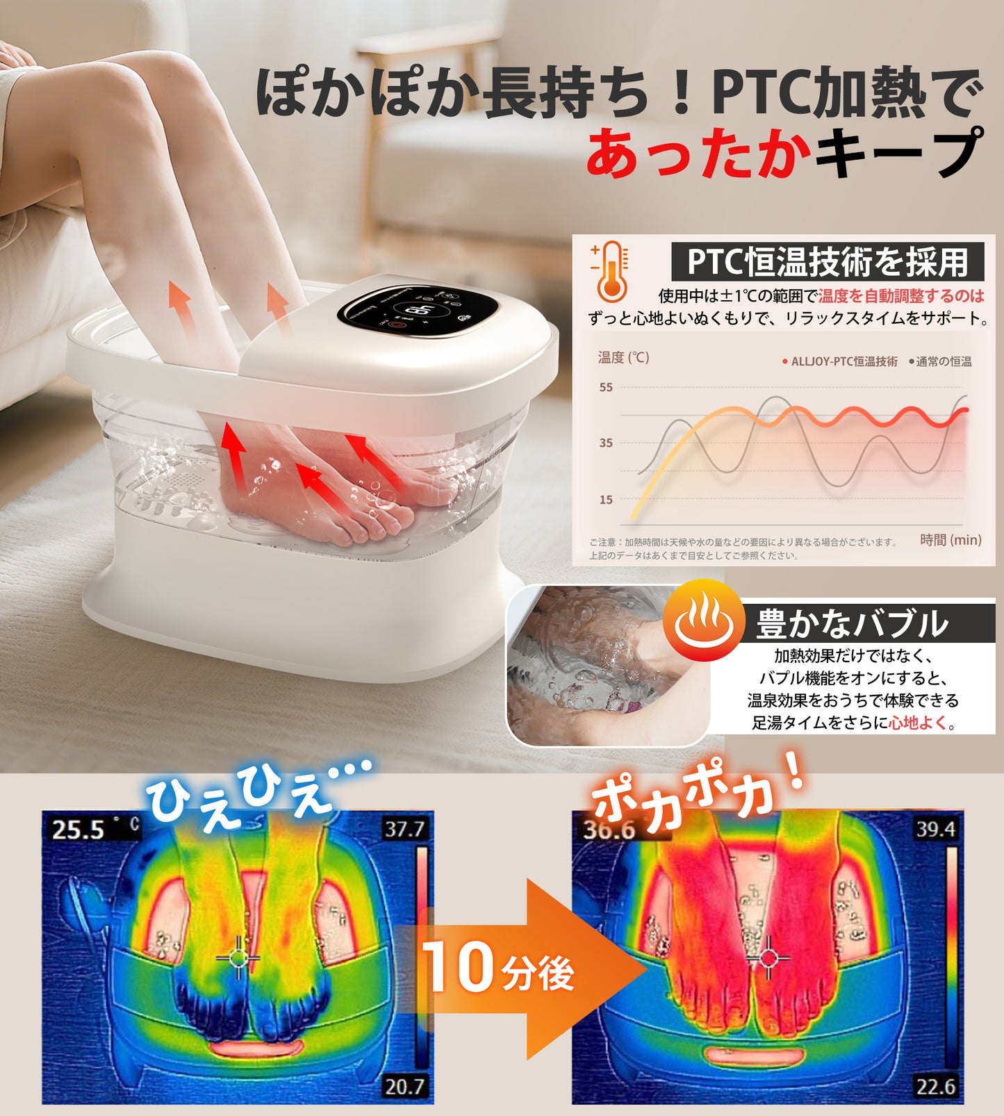 折りたたみ式 フットバス